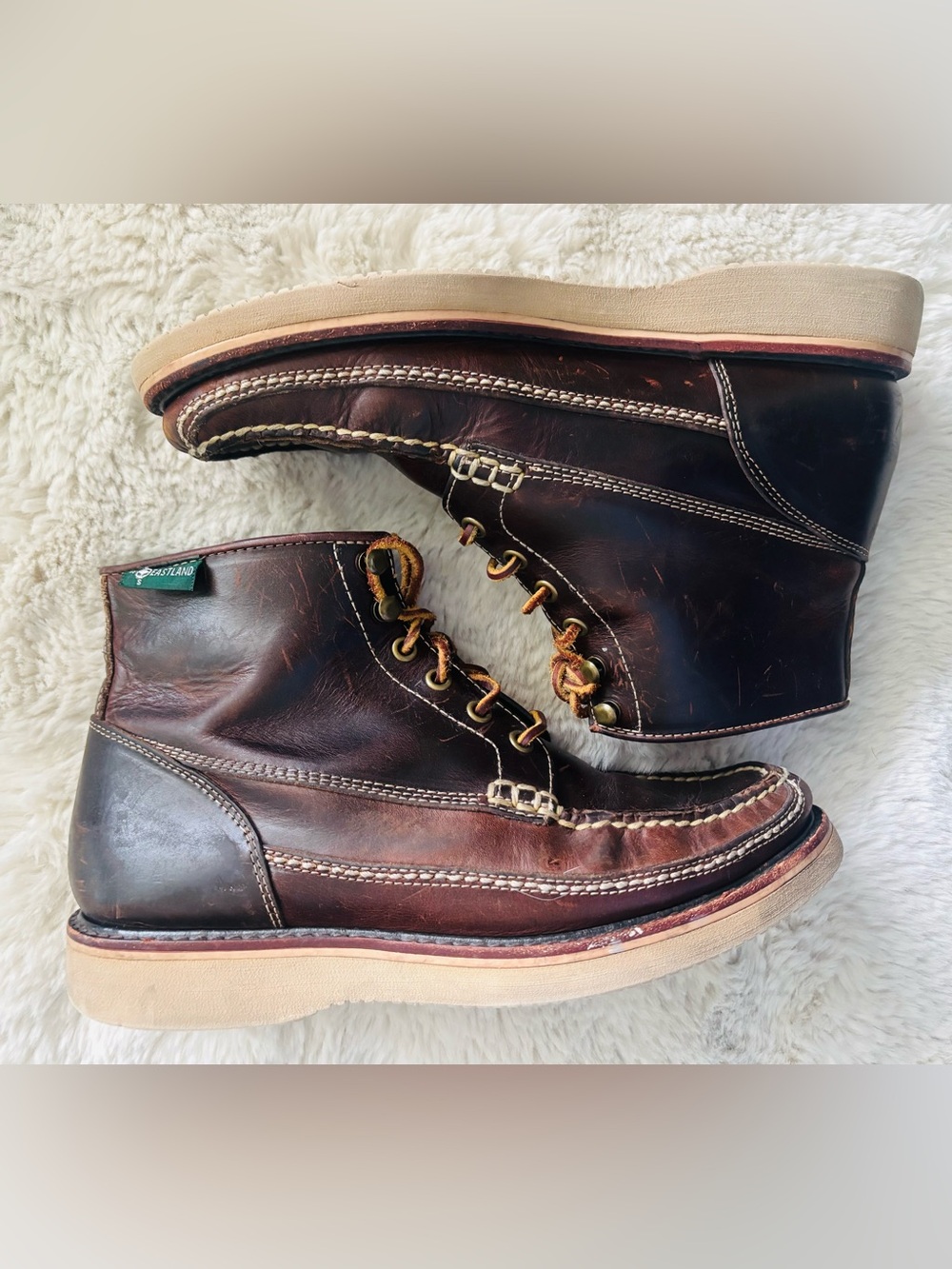 Eastland Belgrade 1955 Moc-Toe Boots in Dark Brown Leather Size: 8.5 - Picture 6 of 6